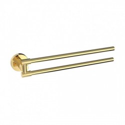Gold Double Rotating Towel Holder